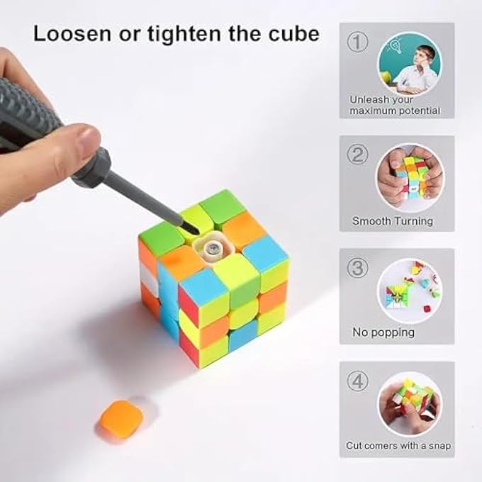 SPEED CUBE PROFESSION 3X3X3 SPEED CUBE - FAST SMOOTH TURNING - SOLID DURABLE & STICKER LESS FROSTED, BEST 3D PUZZLE MAGIC TOY - Image 3